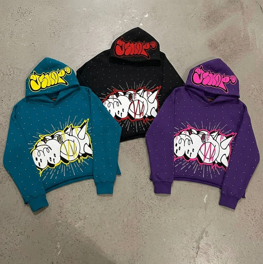 GSHOP RHINESTONE HOODIE